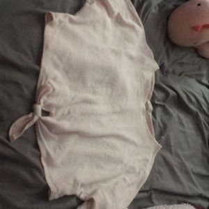 caution to the wind pink croptop size medium